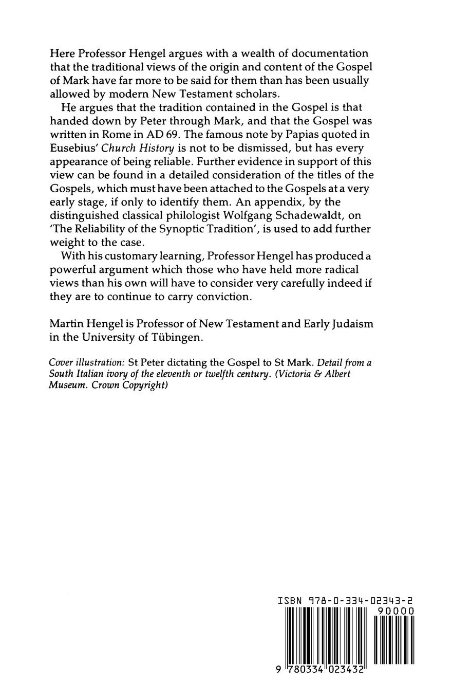 Rückseitencover Studies in the Gospel of Mark