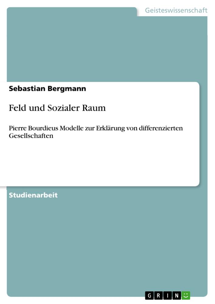 Vorderes Coverbild Feld und Sozialer Raum