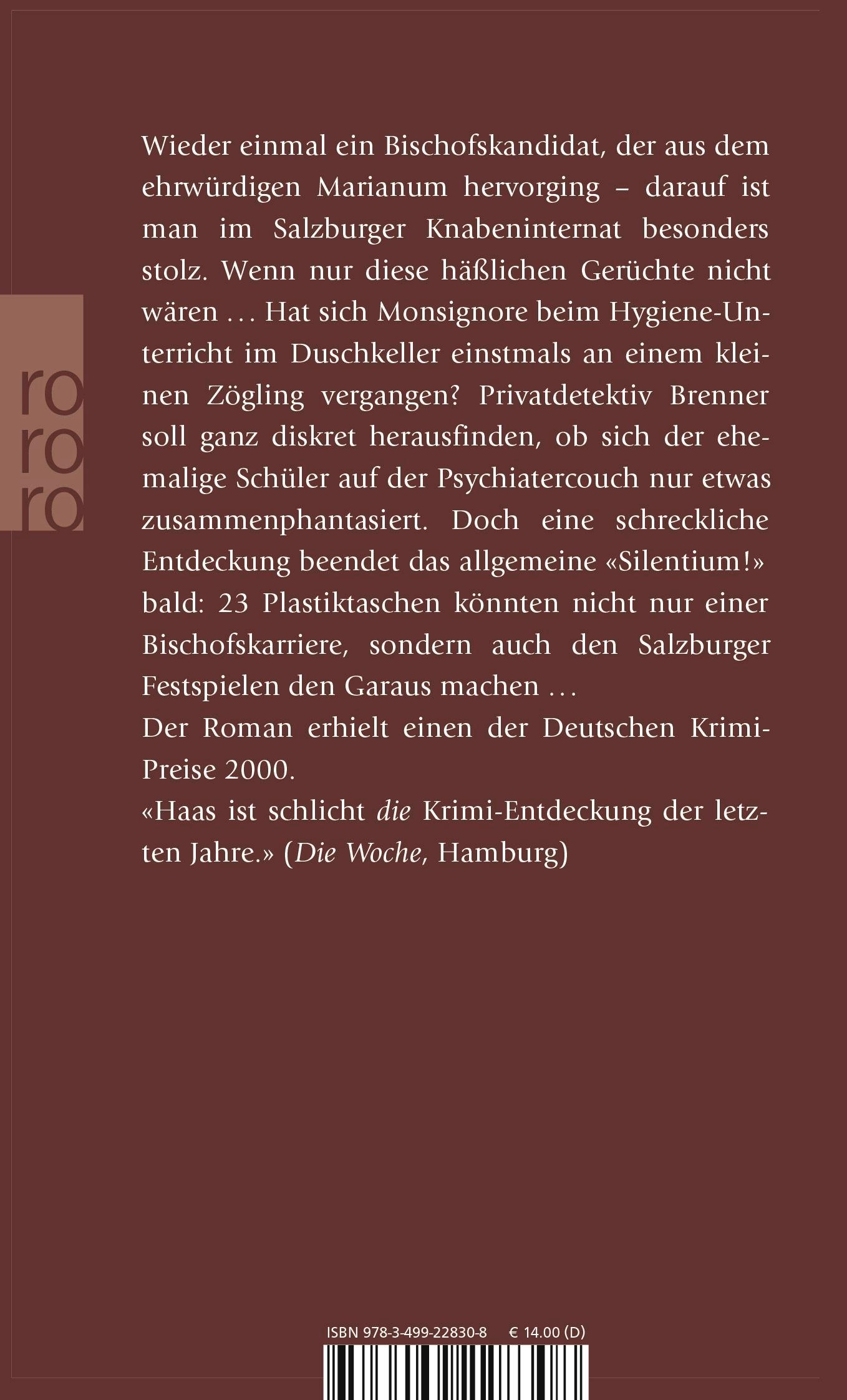 Rückseitencover Silentium!