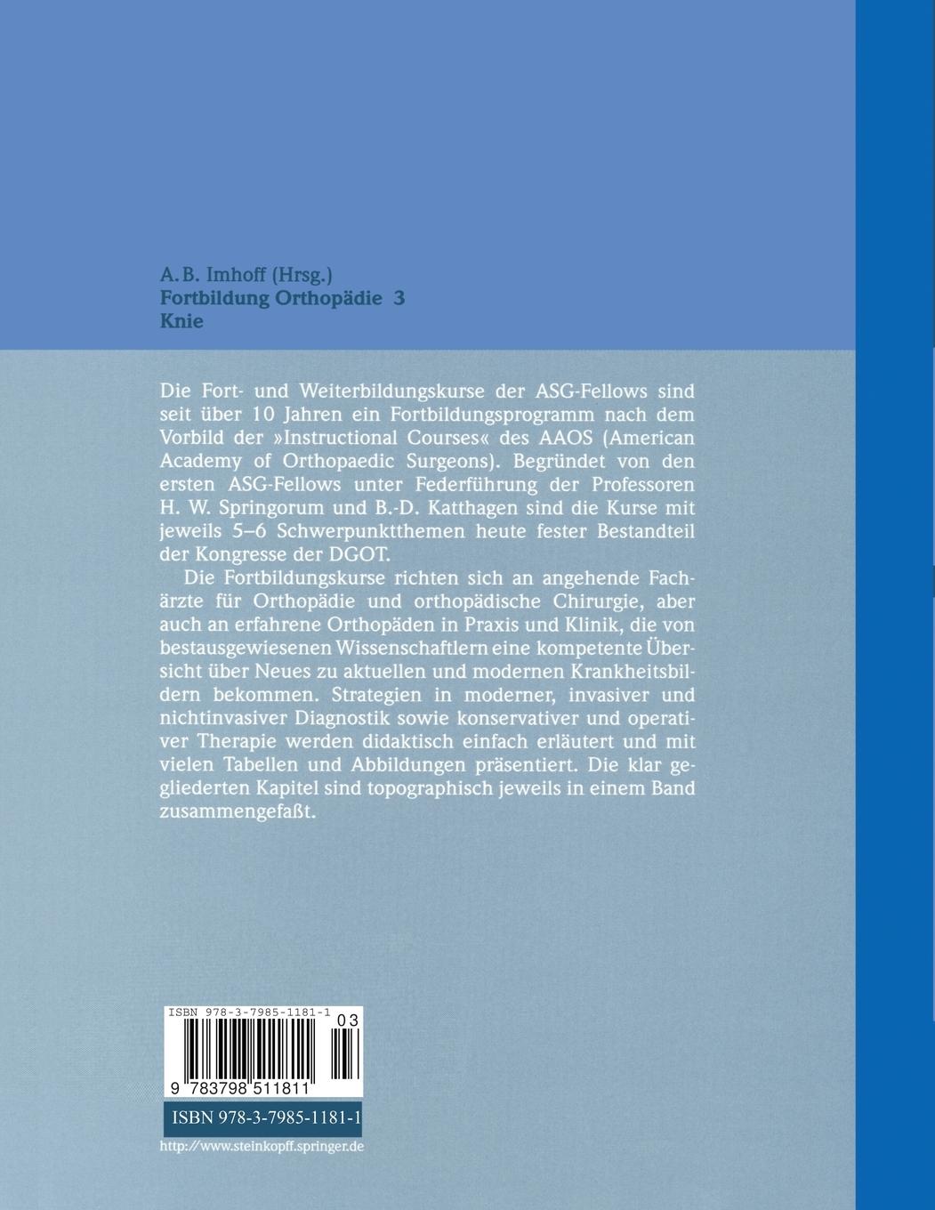 Rückseitencover Knie