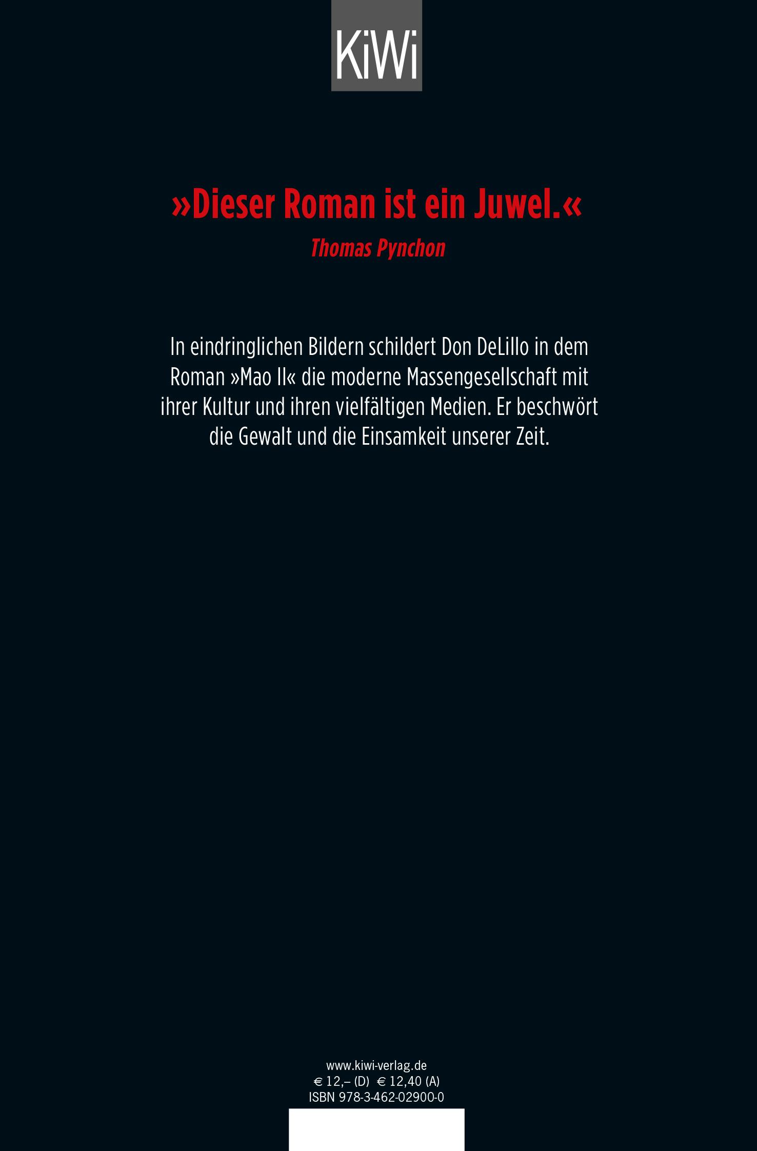 Rückseitencover Mao II