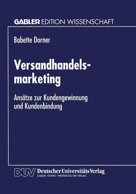 Vorderes Coverbild Versandhandelsmarketing