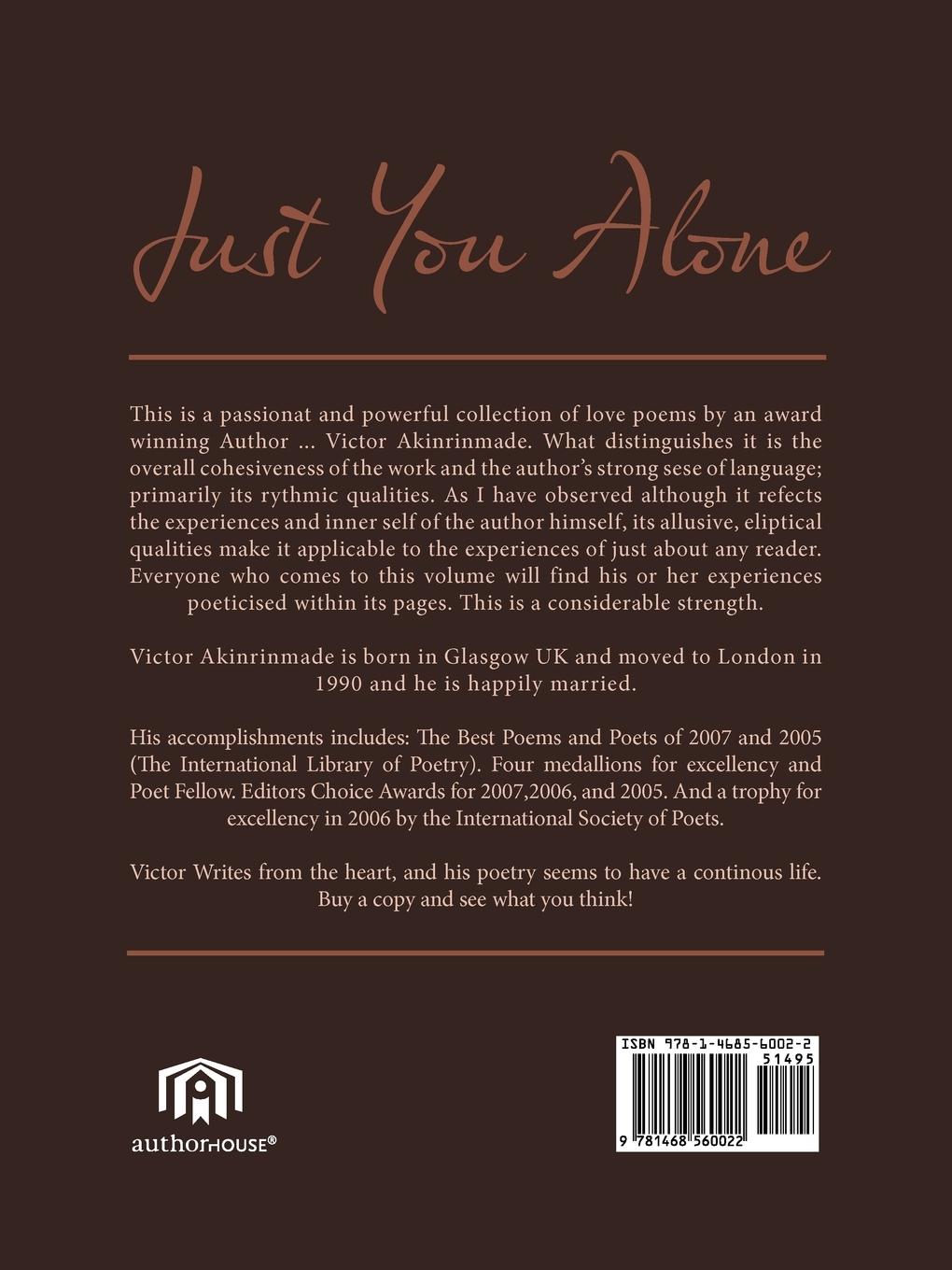 Rückseitencover Just You Alone