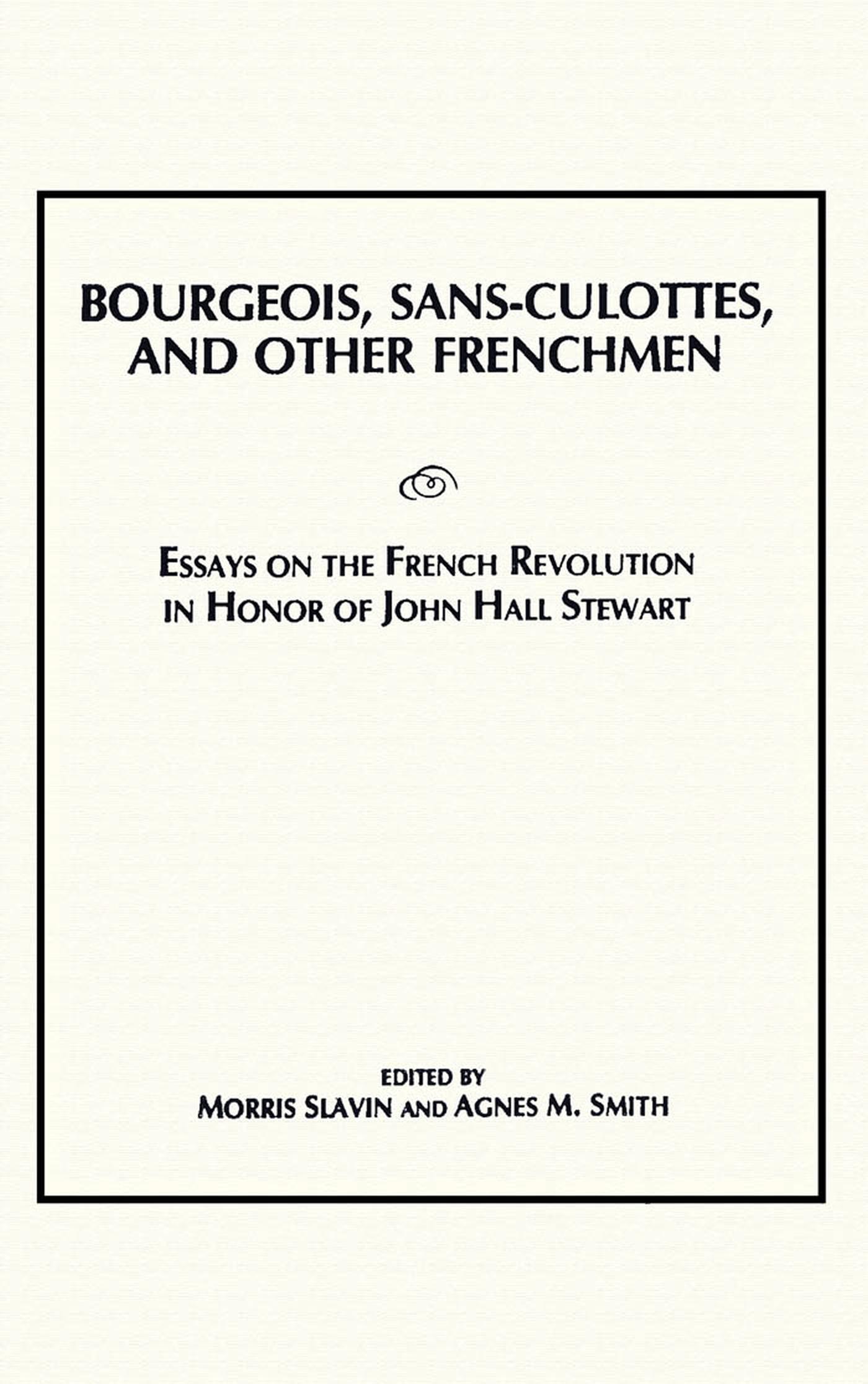 Vorderes Coverbild Bourgeois, Sans-Culottes and Other Frenchmen