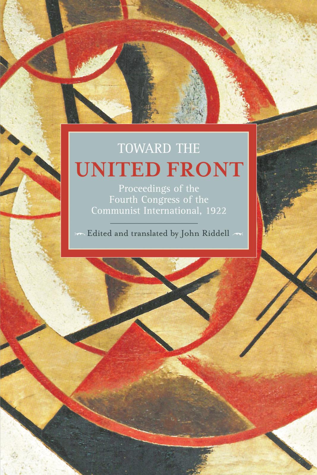 Vorderes Coverbild Toward the United Front