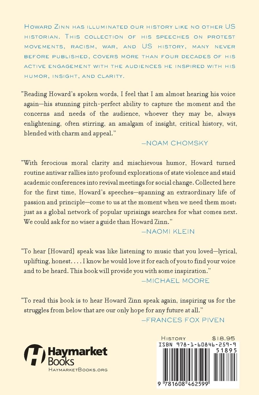 Rückseitencover Howard Zinn Speaks