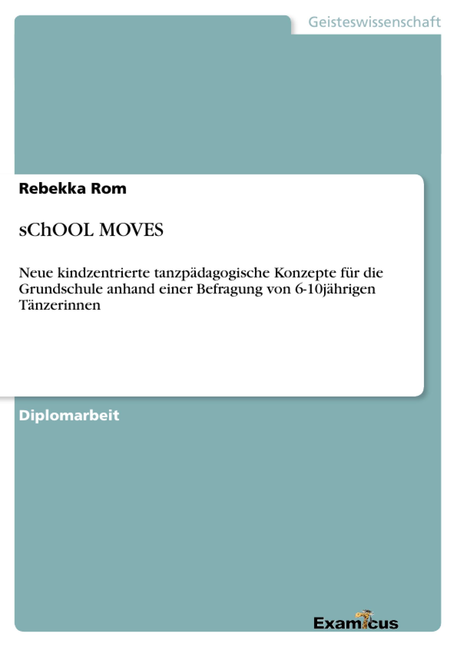 Vorderes Coverbild sChOOL MOVES