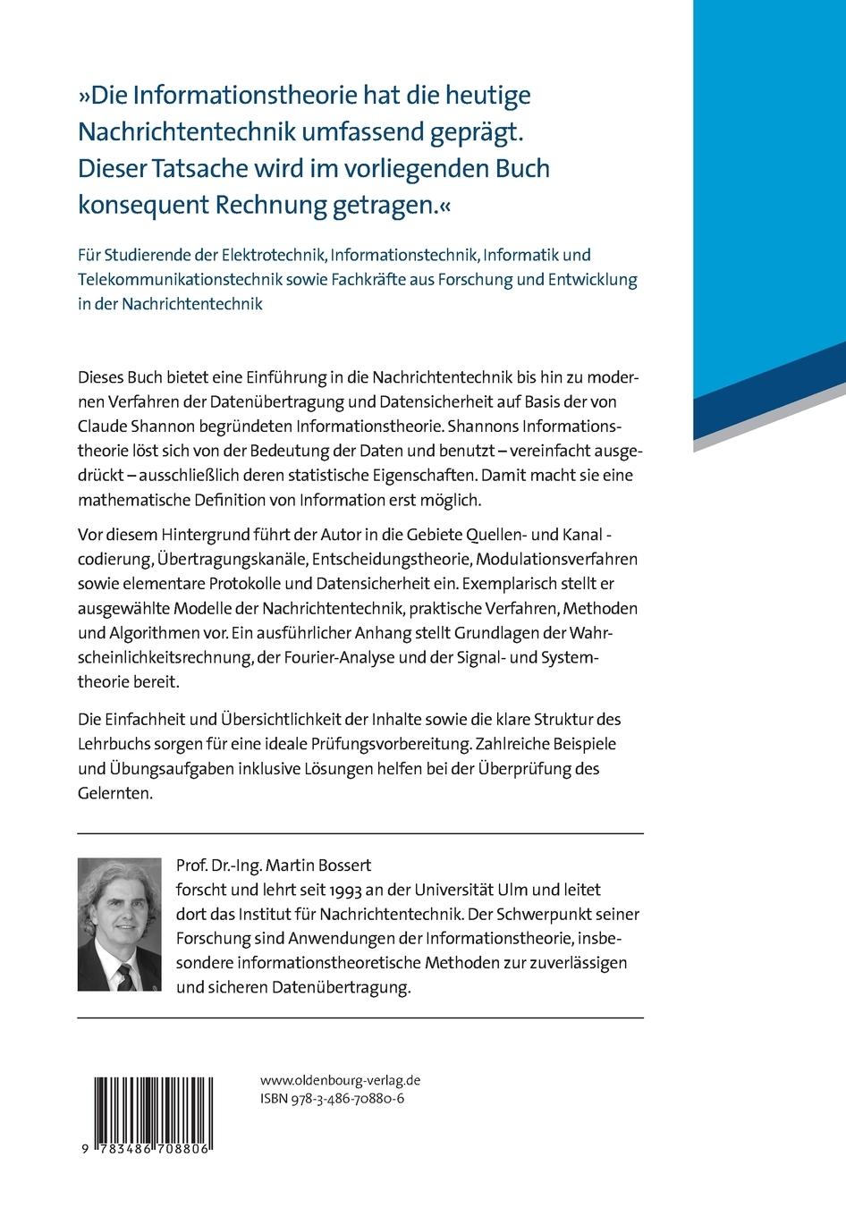 Rückseitencover Einführung in die Nachrichtentechnik