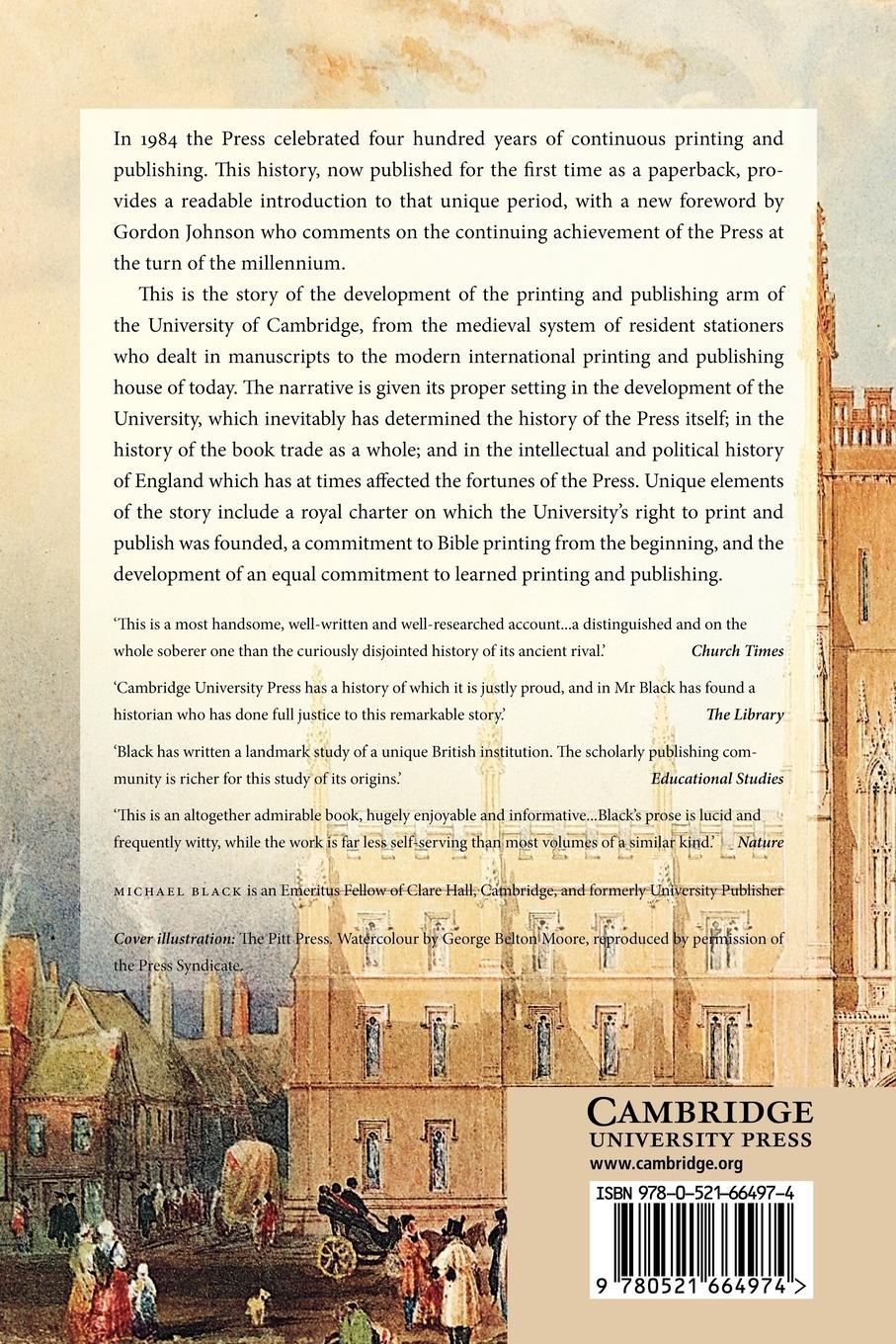 Rückseitencover Cambridge University Press 1584 1984
