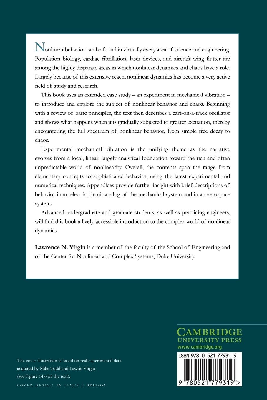 Rückseitencover Introduction to Experimental Nonlinear Dynamics