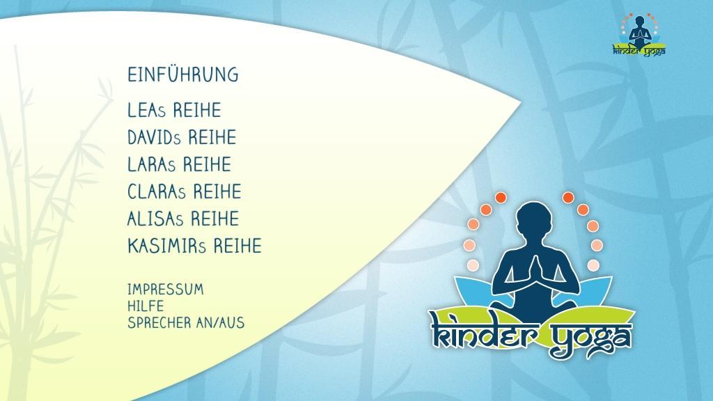 Beispielinhalt (Bild) 6 Yoga-Reihen auf DVD