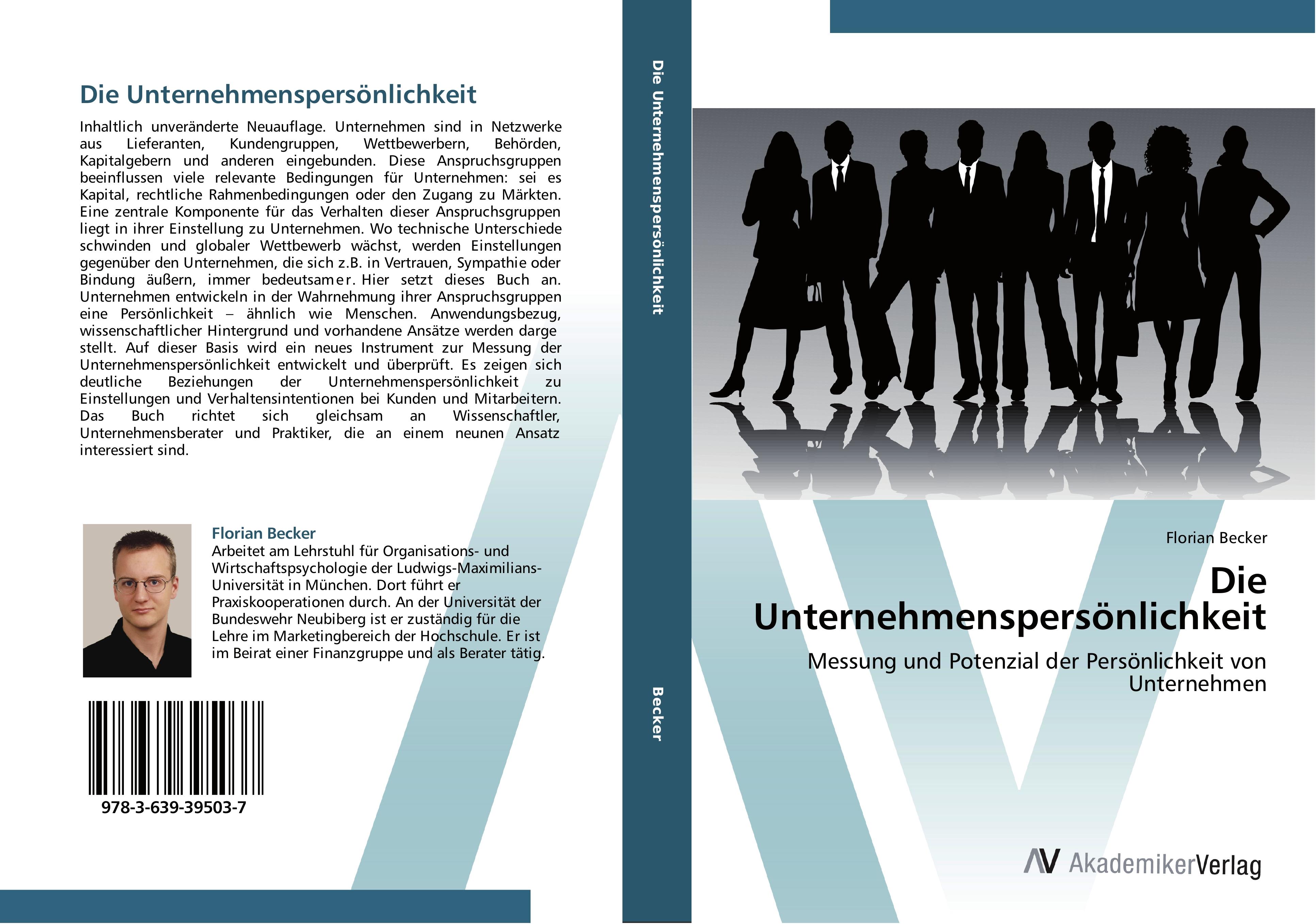 Vorderes Coverbild Die Unternehmenspersönlichkeit