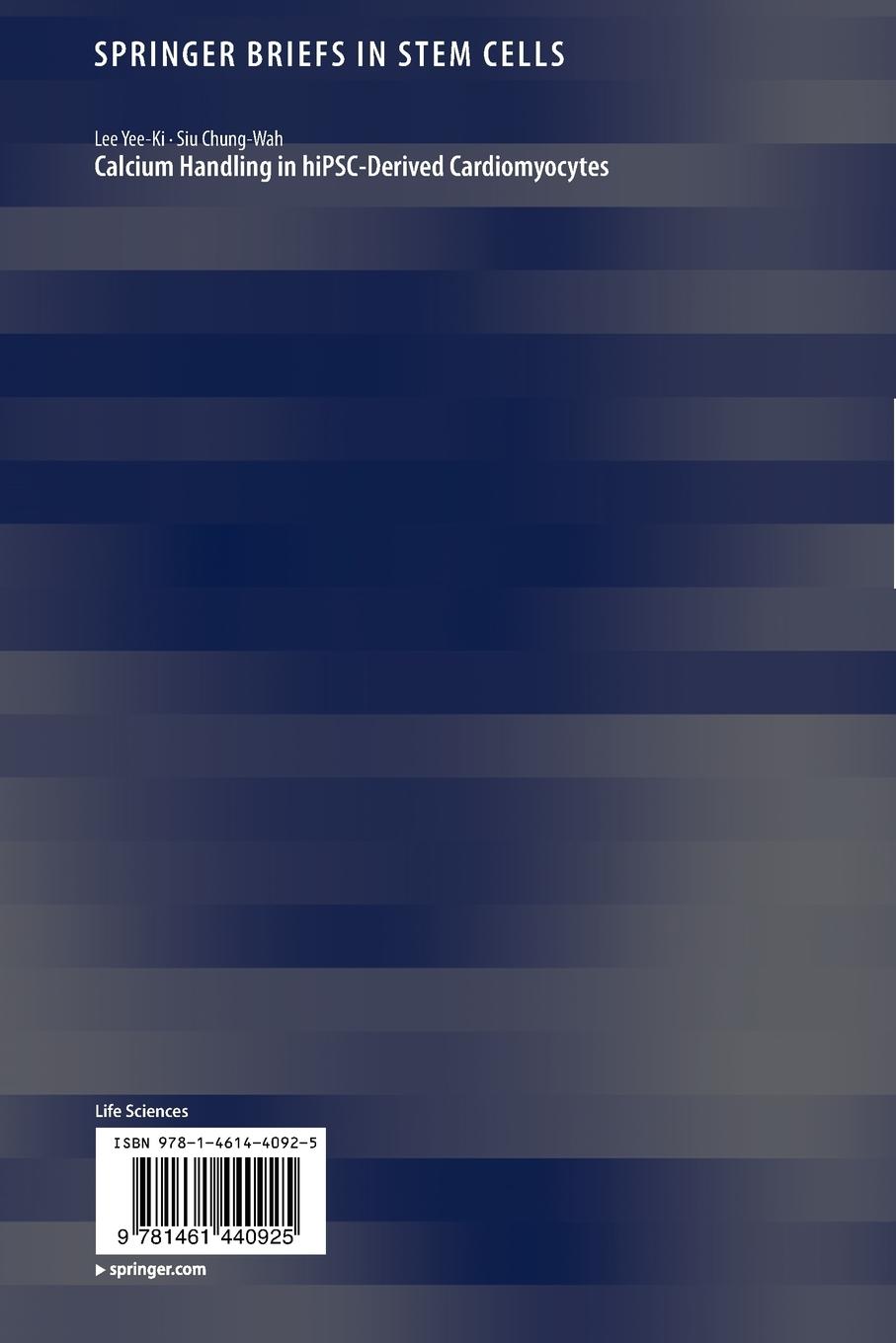 Rückseitencover Calcium Handling in hiPSC-Derived Cardiomyocytes