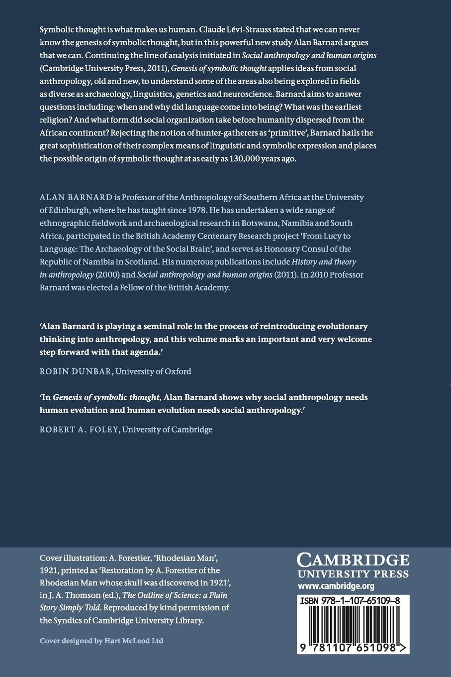 Rückseitencover Genesis of Symbolic Thought