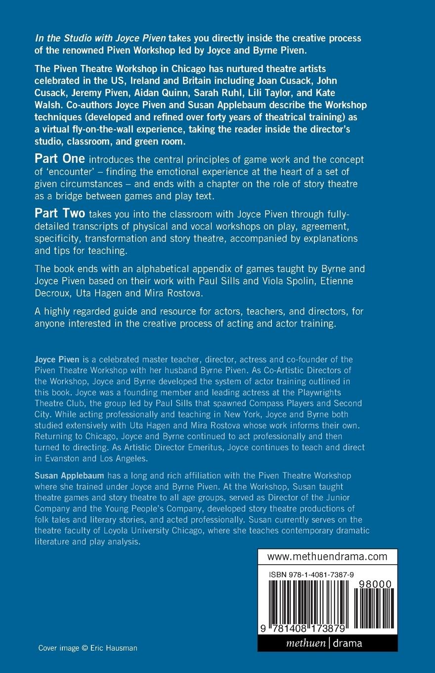 Rückseitencover In the Studio with Joyce Piven