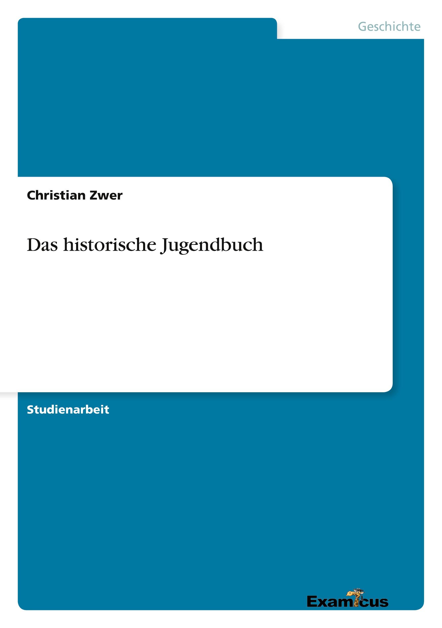 Vorderes Coverbild Das historische Jugendbuch