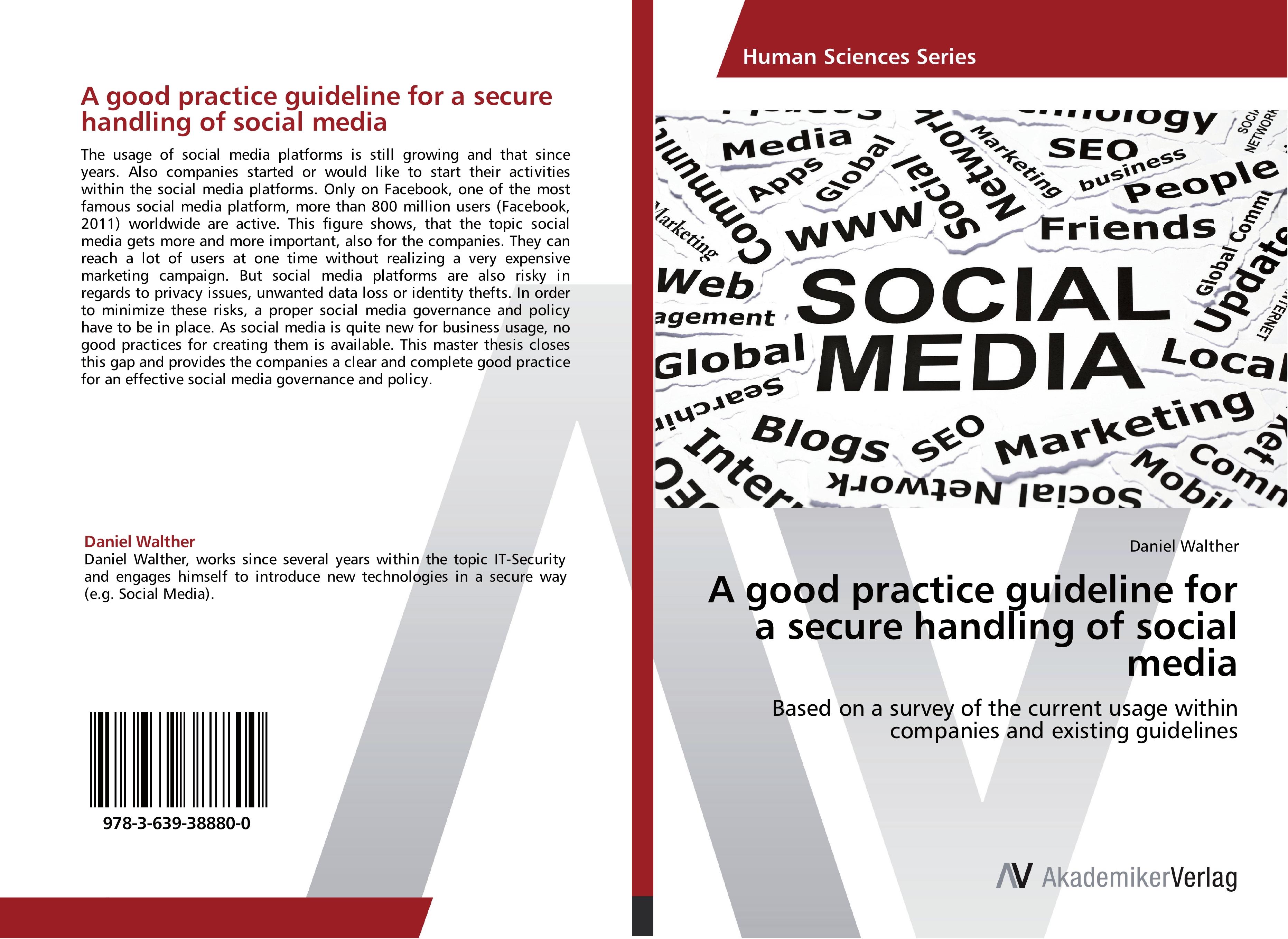 Vorderes Coverbild A good practice guideline for a secure handling of social media