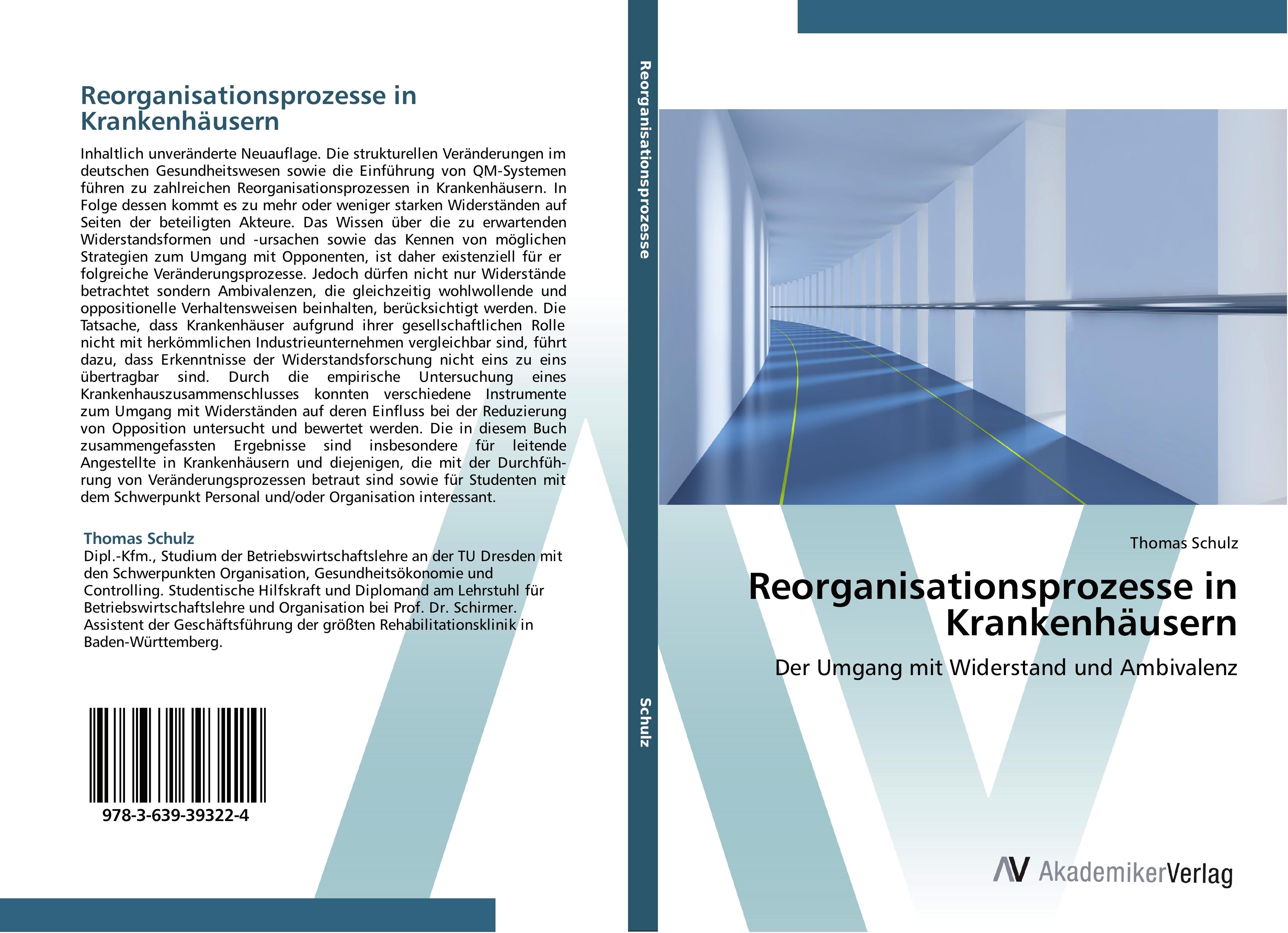 Vorderes Coverbild Reorganisationsprozesse in Krankenhäusern
