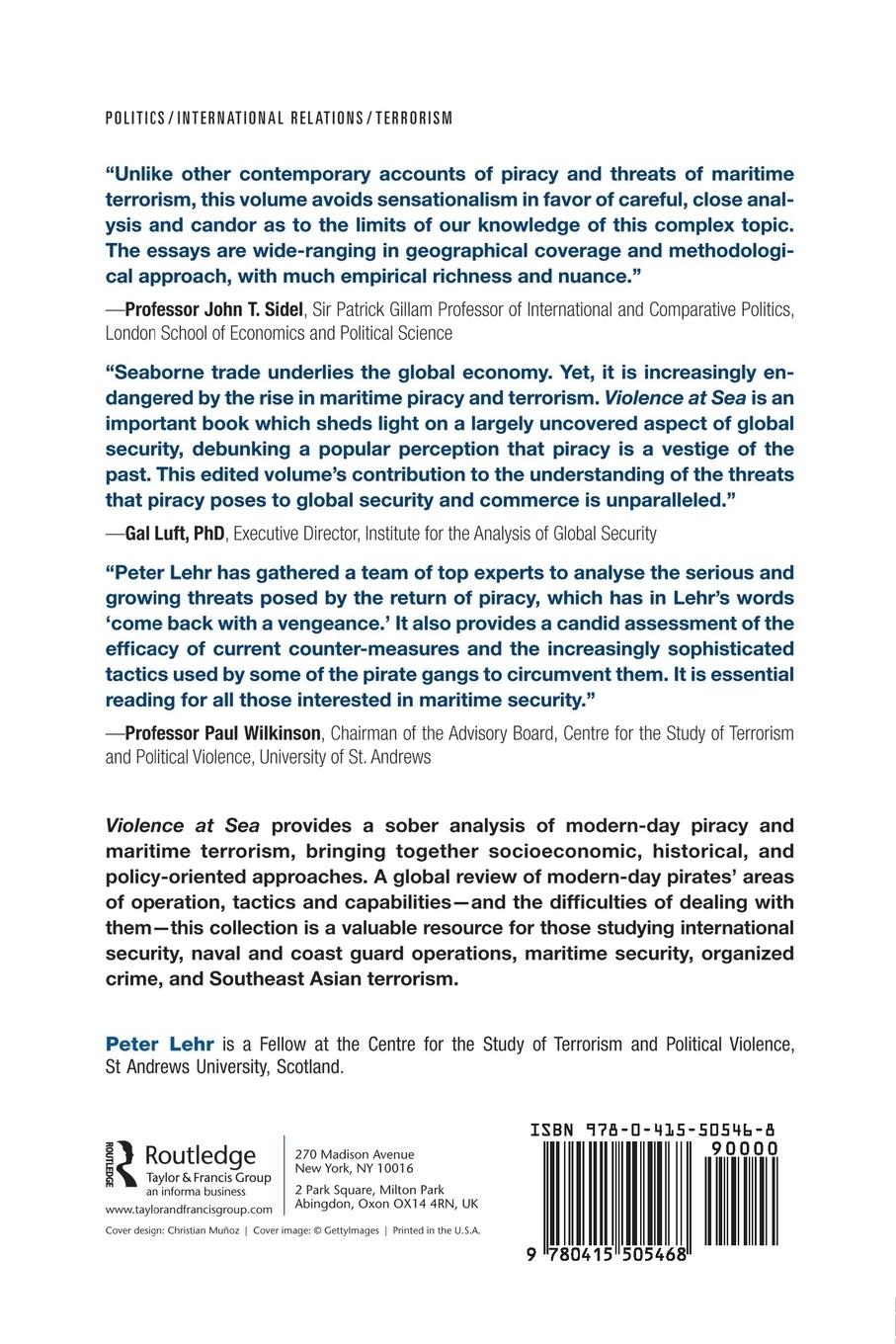 Rückseitencover Violence at Sea