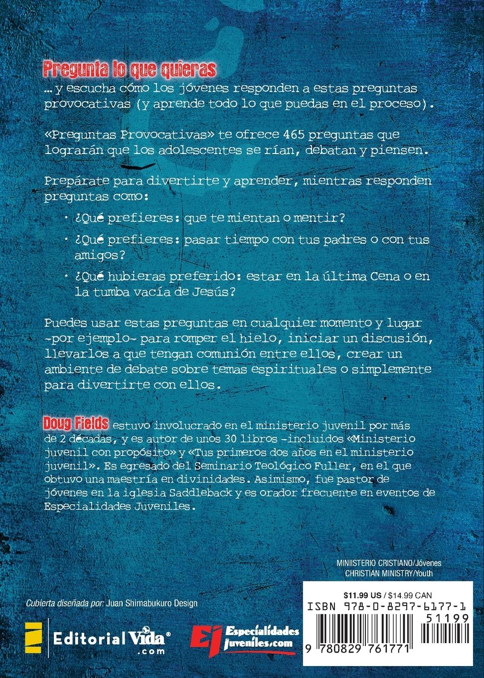 Rückseitencover Preguntas provocativas