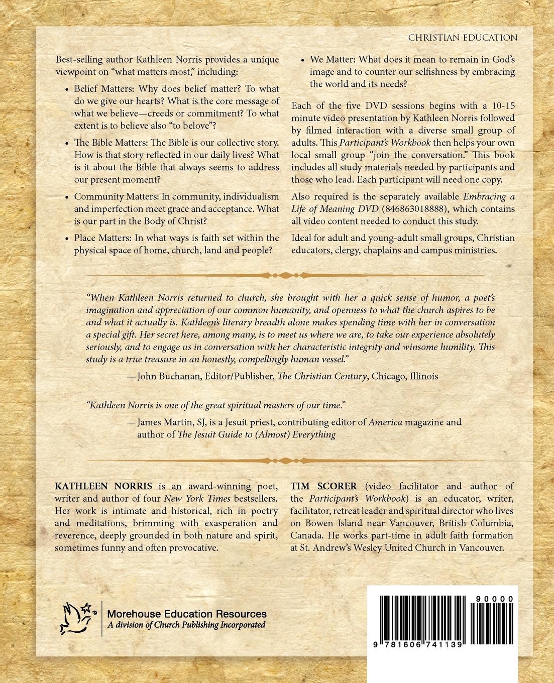 Rückseitencover Embracing a Life of Meaning