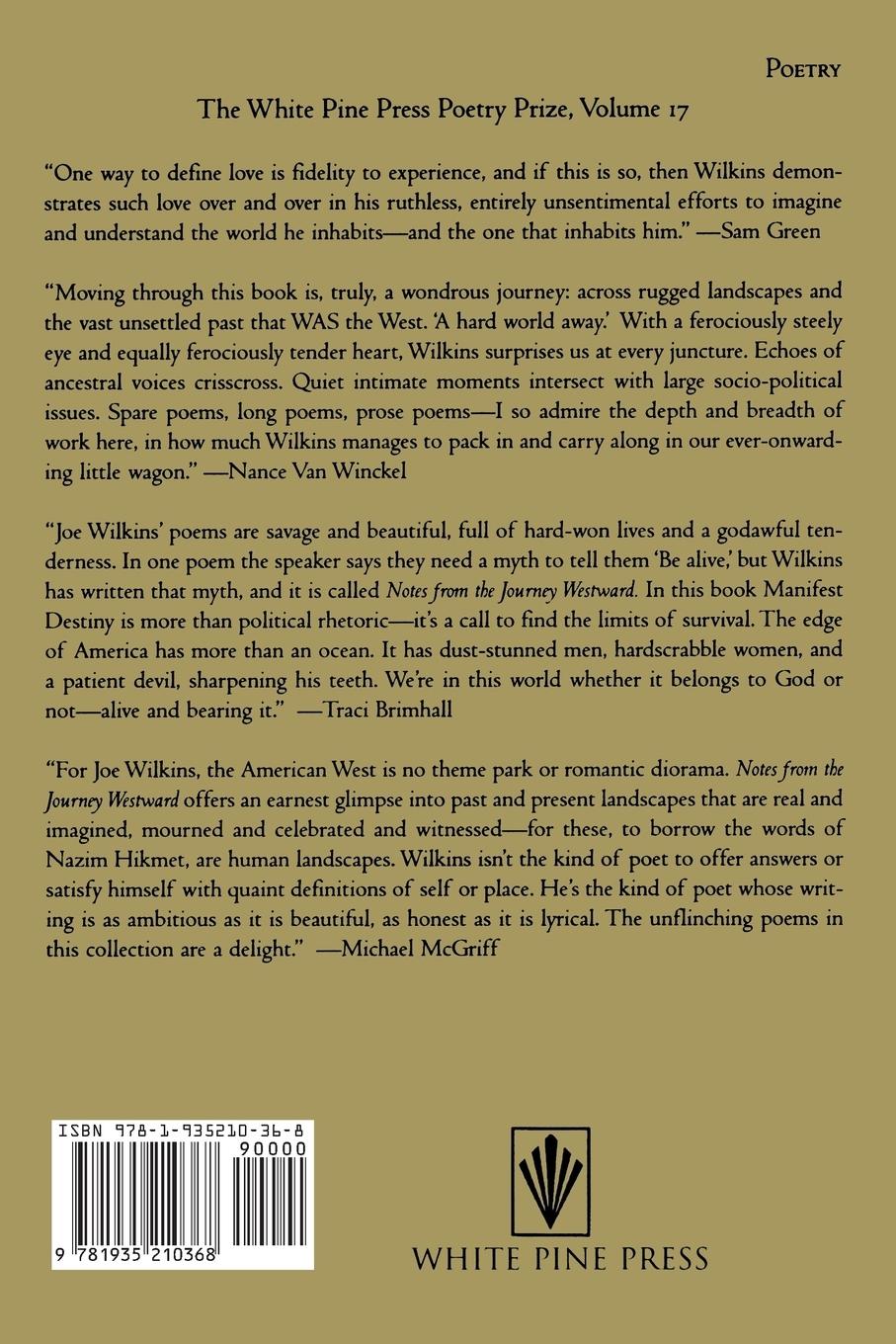 Rückseitencover Notes from the Journey Westward