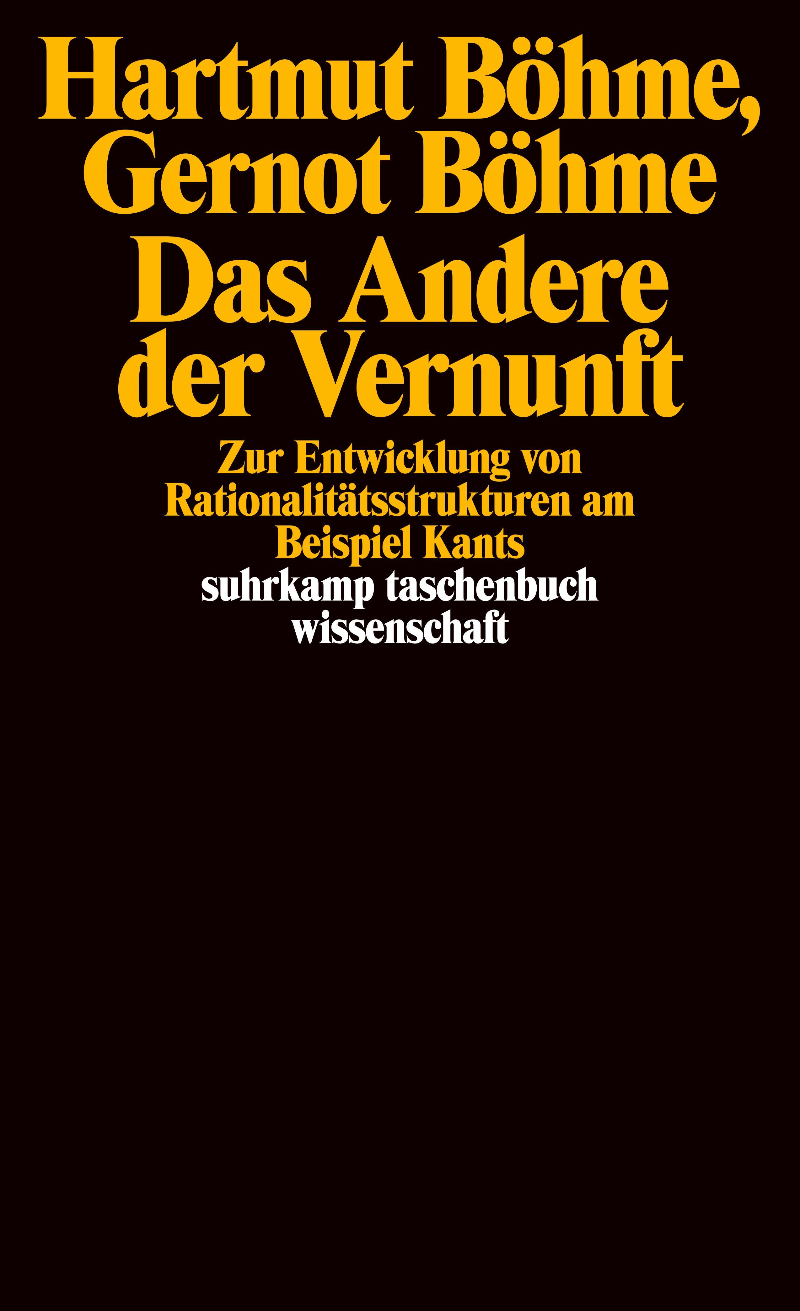 Vorderes Coverbild Das Andere der Vernunft