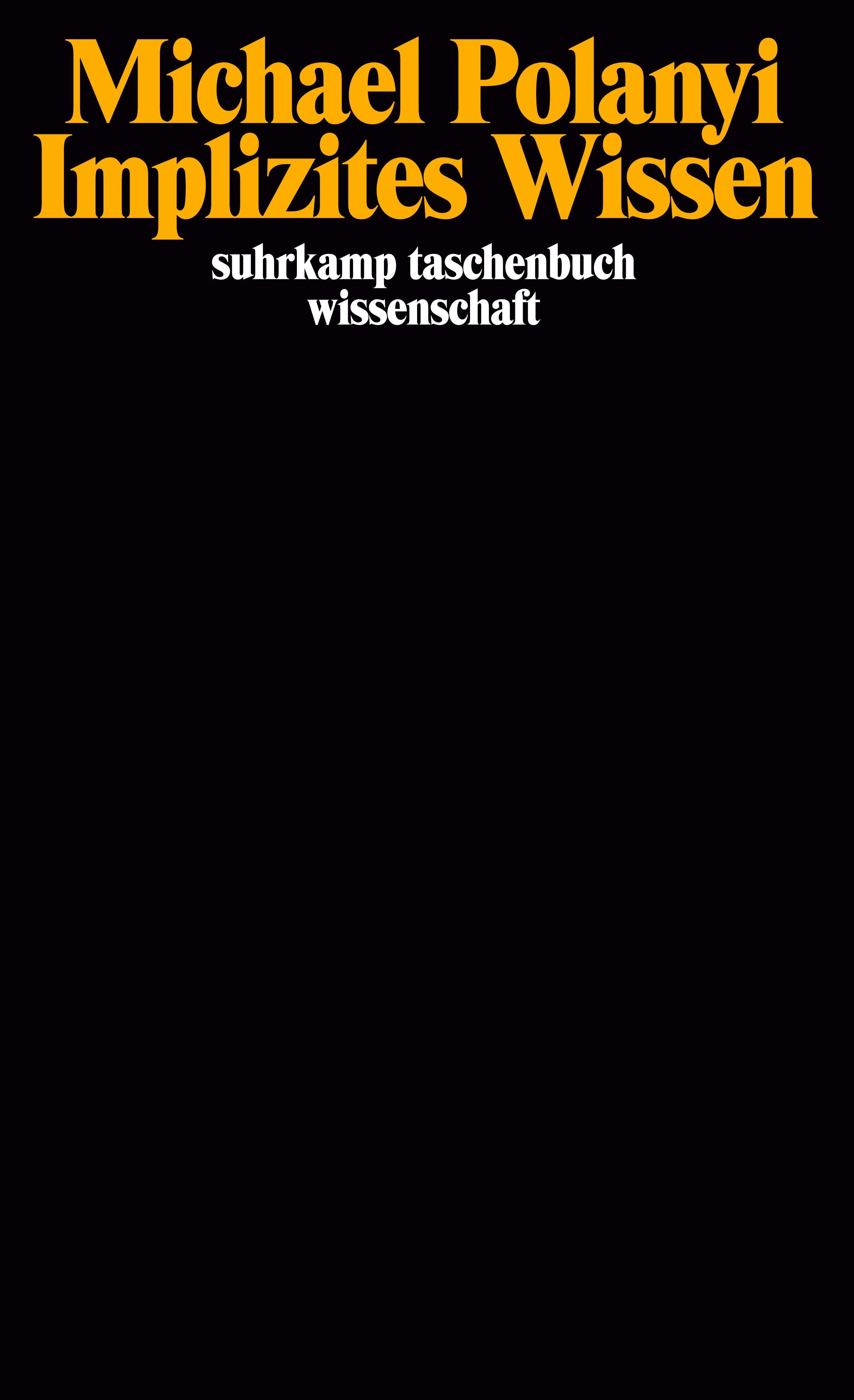 Vorderes Coverbild Implizites Wissen