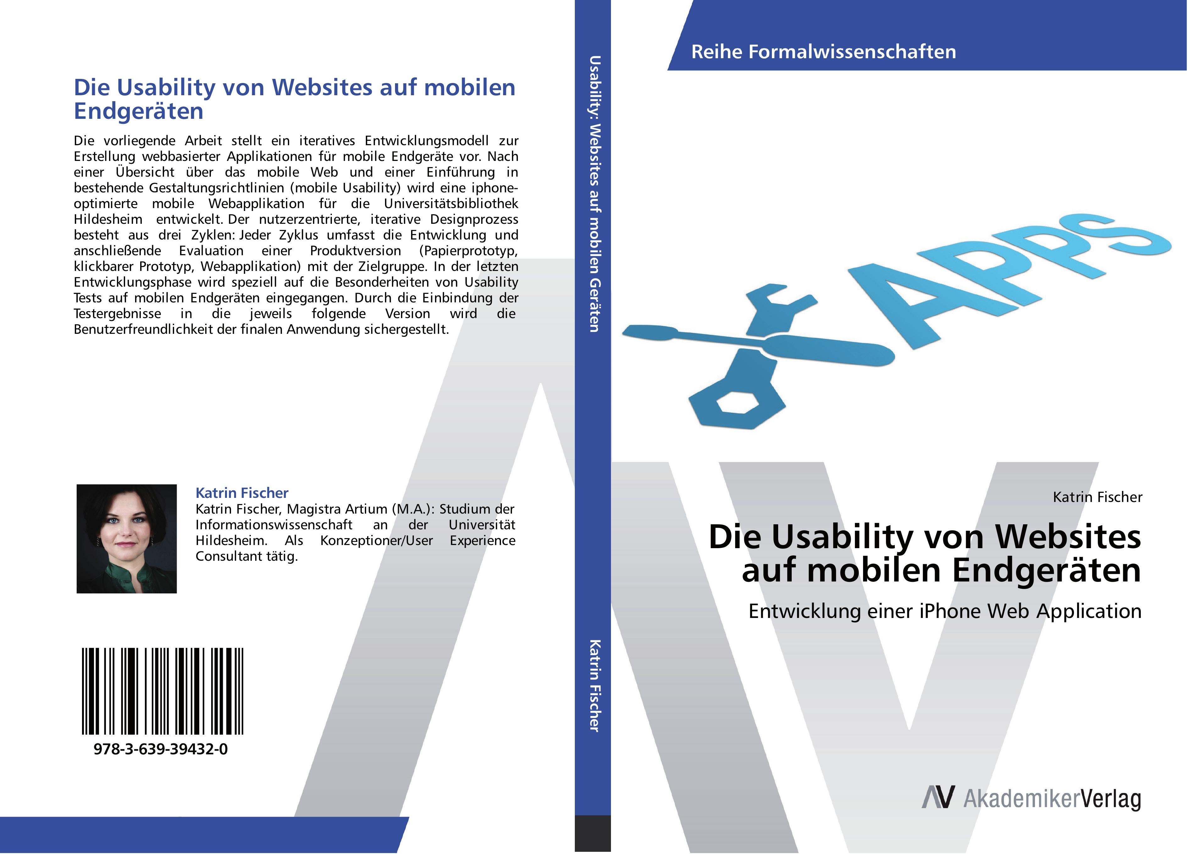 Vorderes Coverbild Die Usability von Websites auf mobilen Endgeräten