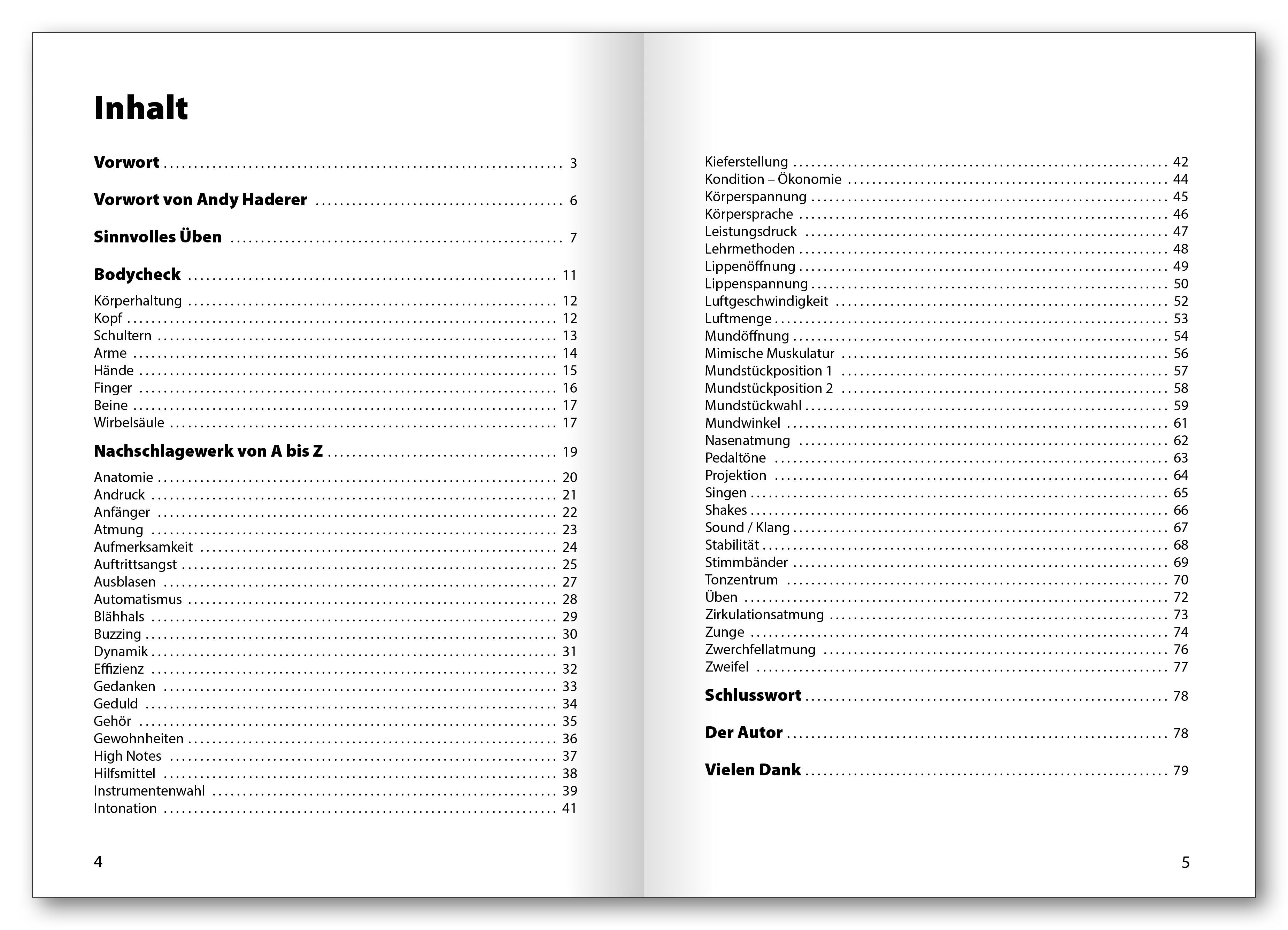 Beispielinhalt (Bild) Der Trompeten-Ratgeber