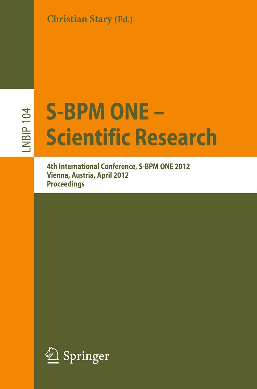 Vorderes Coverbild S-BPM ONE - Scientific Research