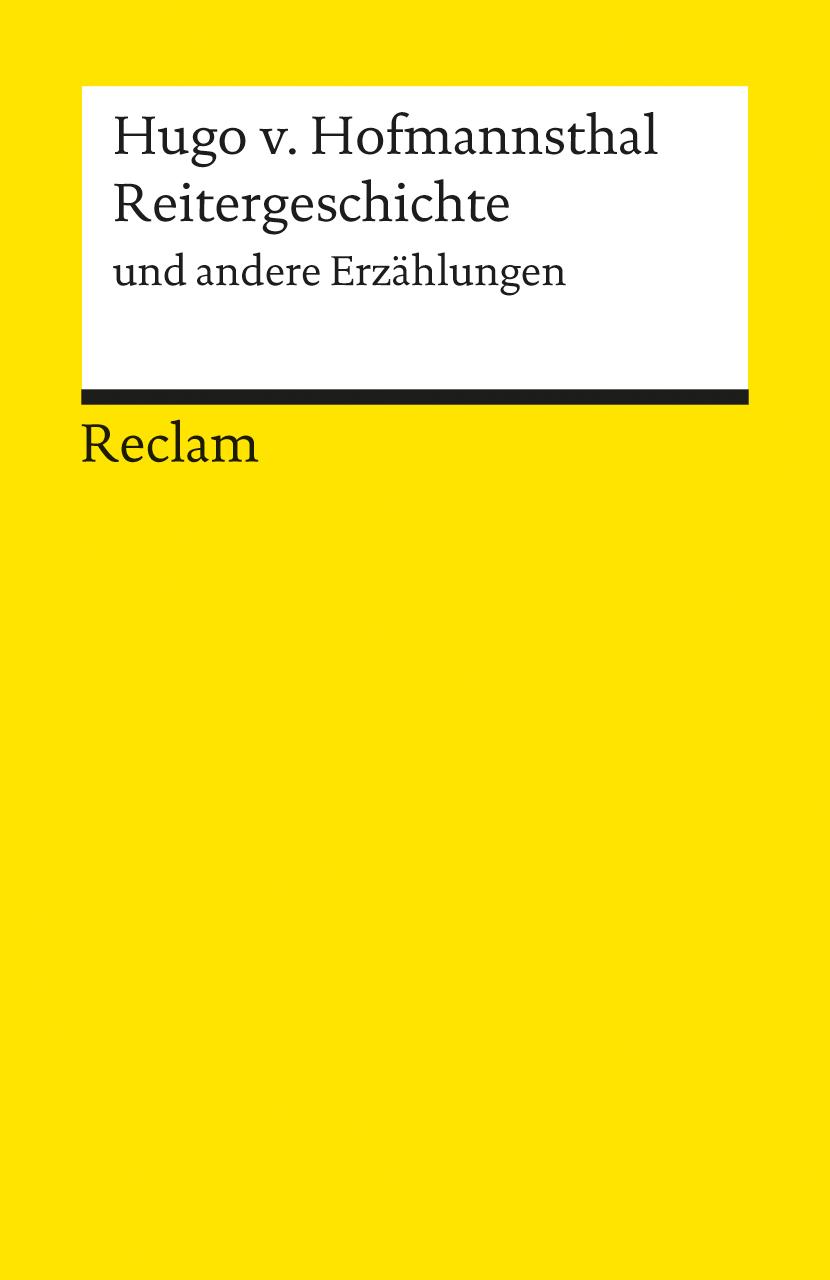 Vorderes Coverbild Reitergeschichte und andere Erzählungen