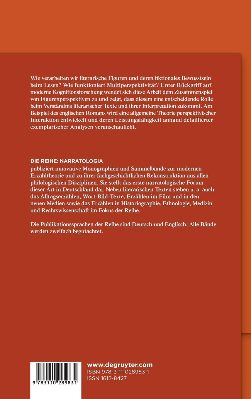 Rückseitencover Perspektivische Interaktion im Roman