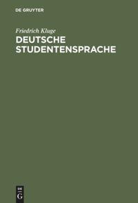 Vorderes Coverbild Deutsche Studentensprache