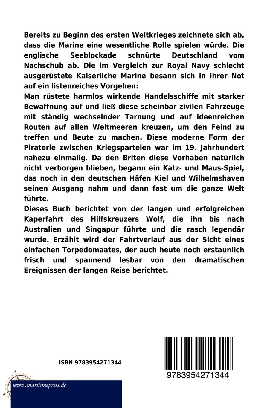 Rückseitencover 64000 Seemeilen Kaperfahrt