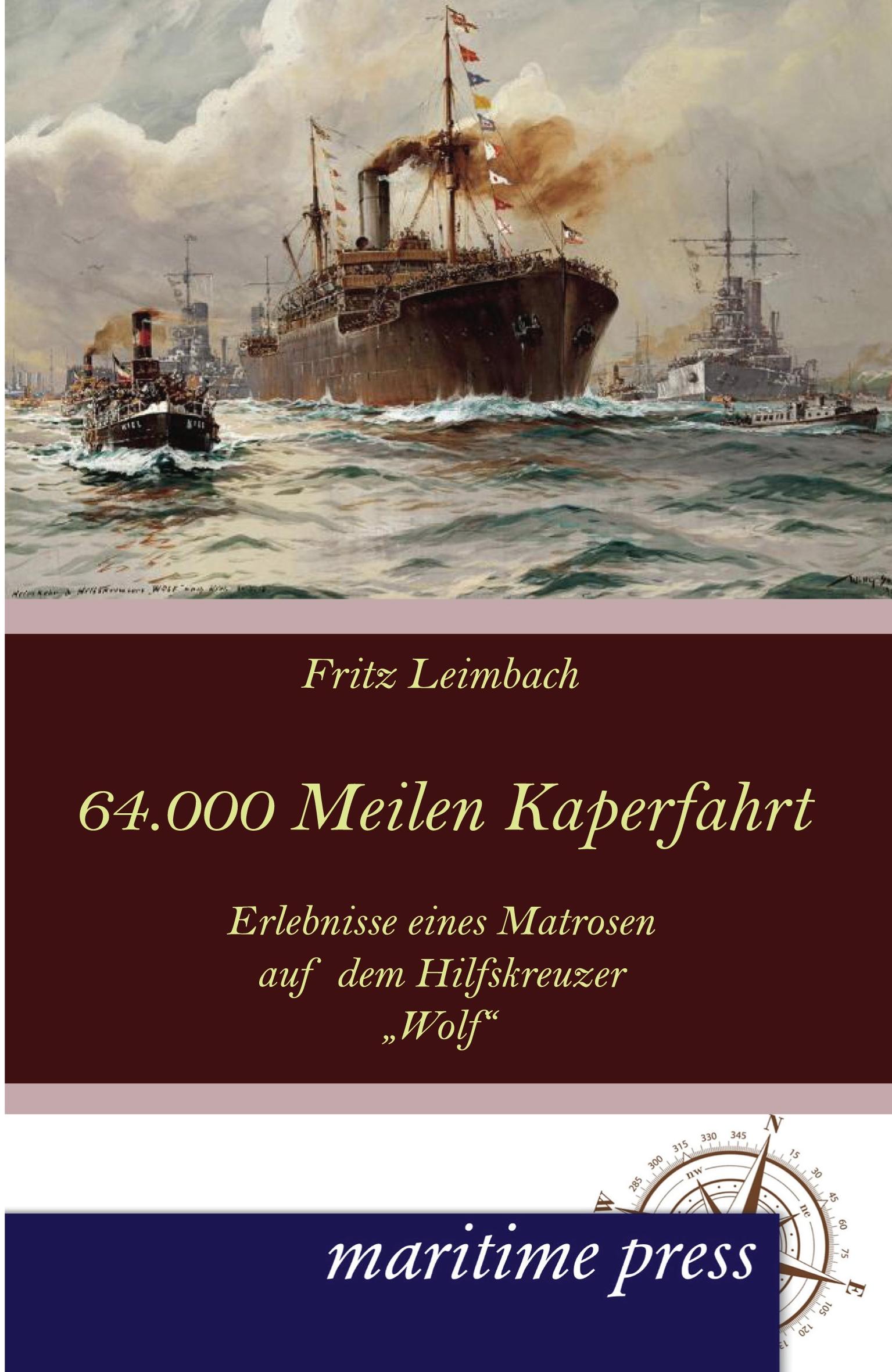 Vorderes Coverbild 64000 Seemeilen Kaperfahrt