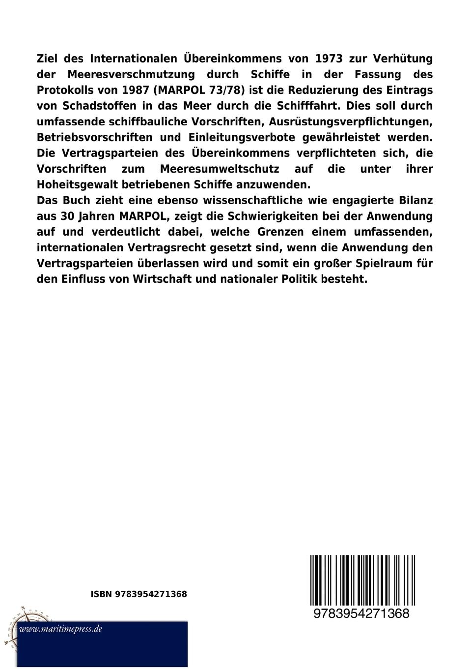 Rückseitencover MARPOL