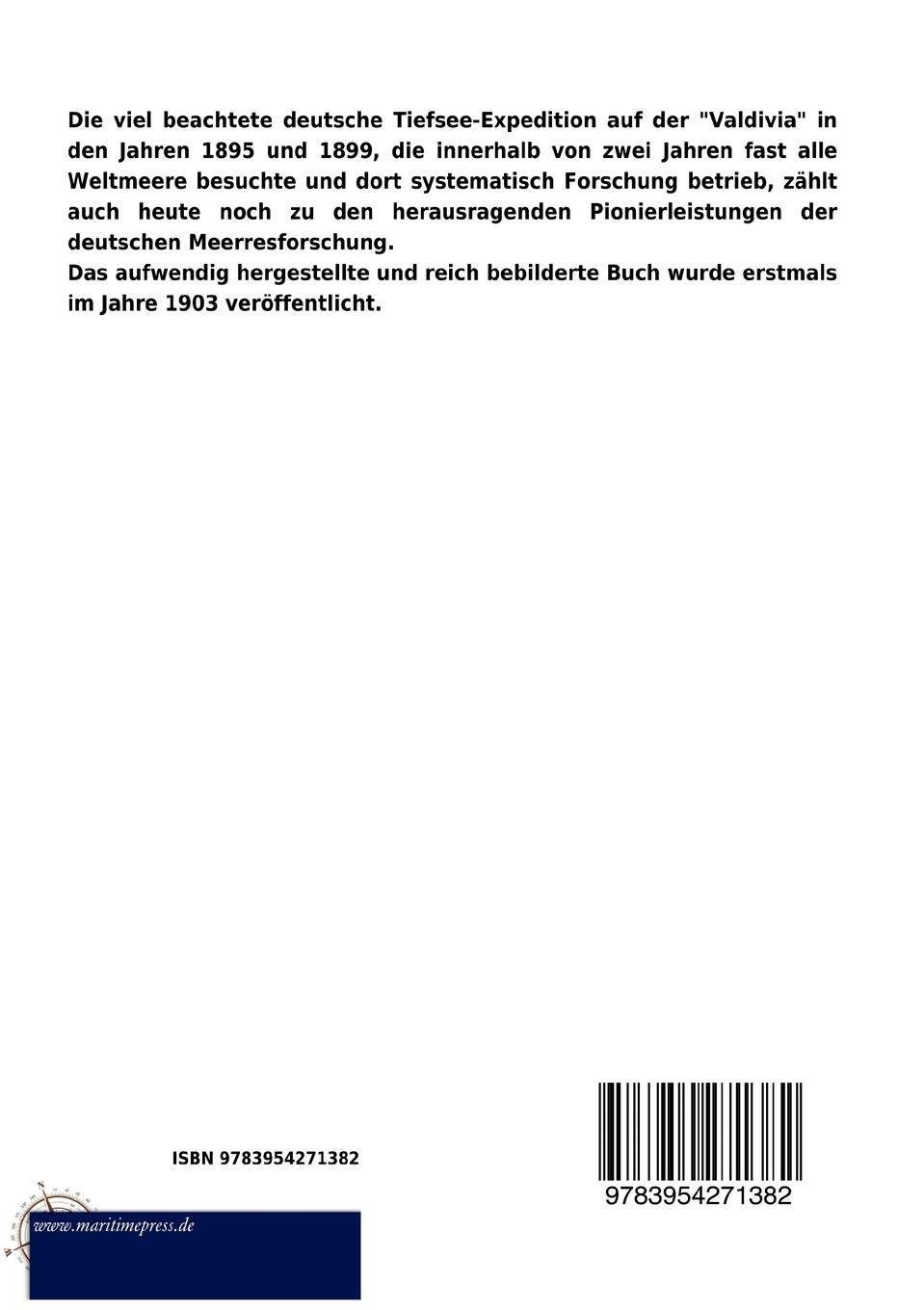 Rückseitencover Aus den Tiefen des Weltmeeres