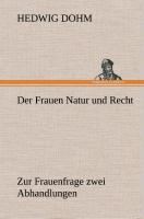 Vorderes Coverbild Der Frauen Natur und Recht