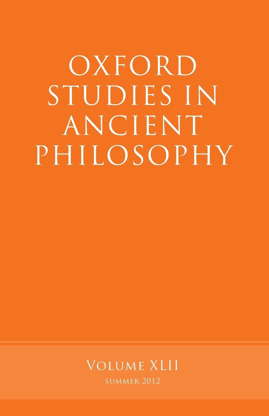 Vorderes Coverbild Oxford Studies in Ancient Philosophy