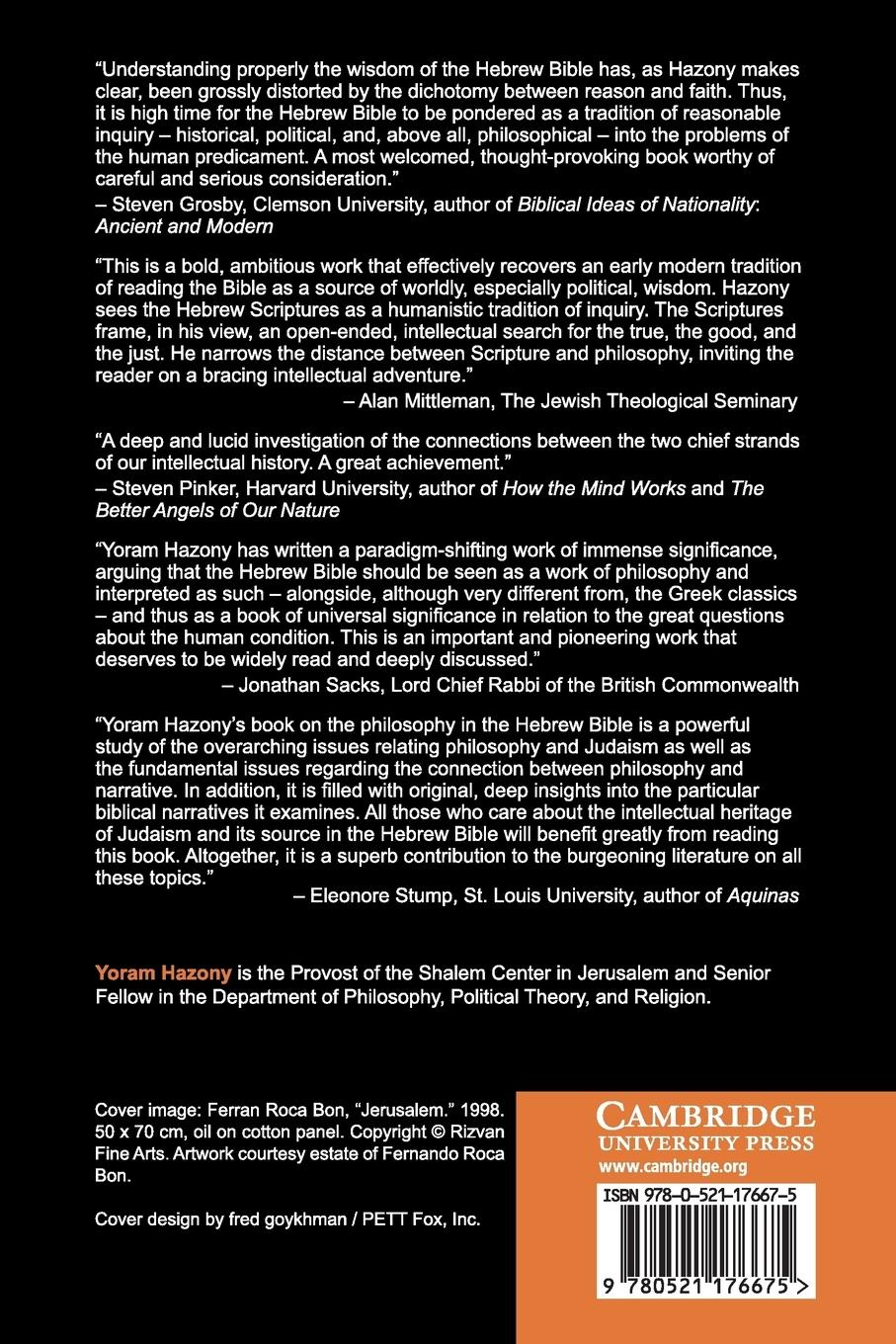 Rückseitencover The Philosophy of Hebrew Scripture