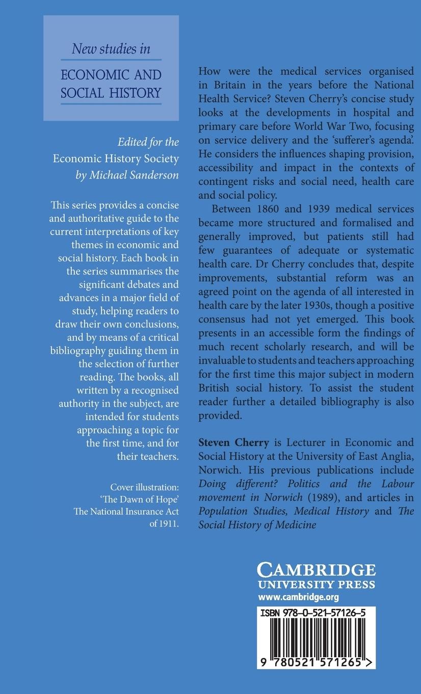 Rückseitencover Medical Services and the Hospital in Britain, 1860-1939