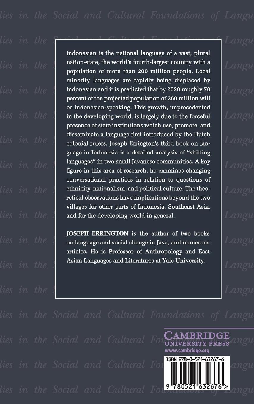 Rückseitencover Shifting Languages
