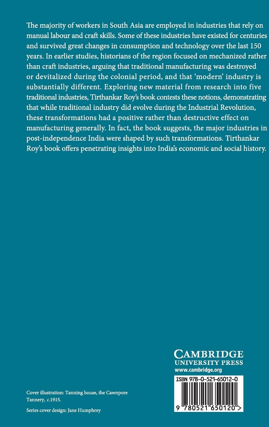 Rückseitencover Traditional Industry in the Economy of Colonial India