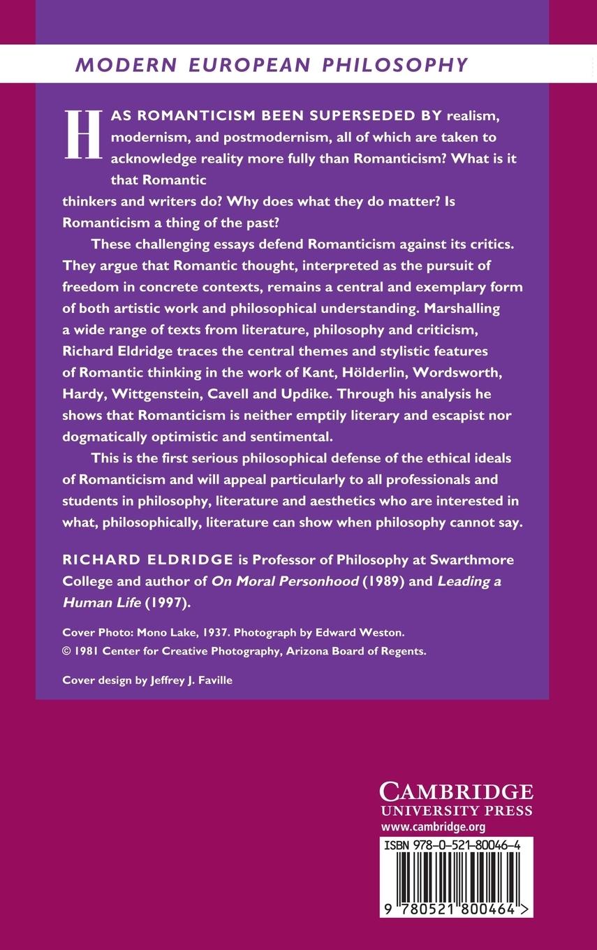 Rückseitencover The Persistence of Romanticism