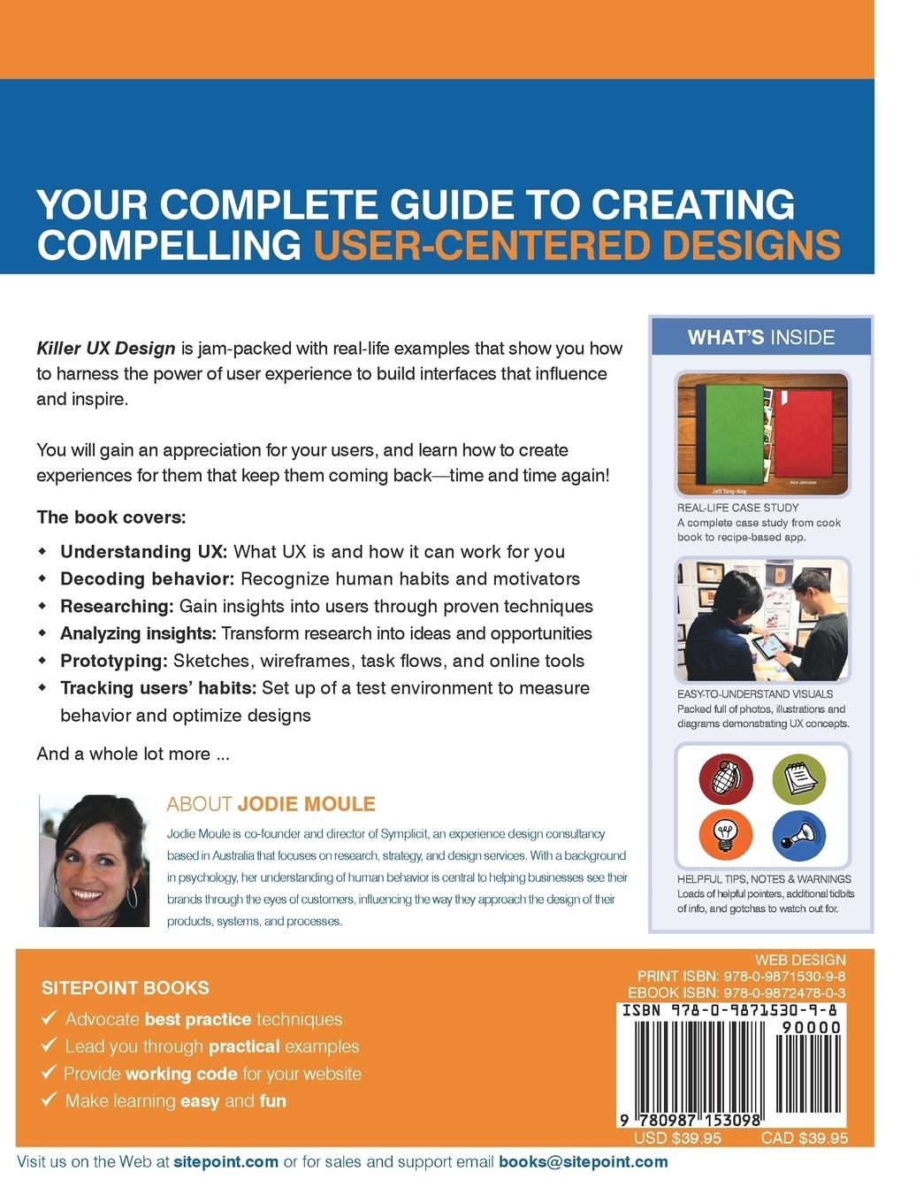 Rückseitencover Killer UX Design