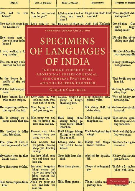 Vorderes Coverbild Specimens of Languages of India