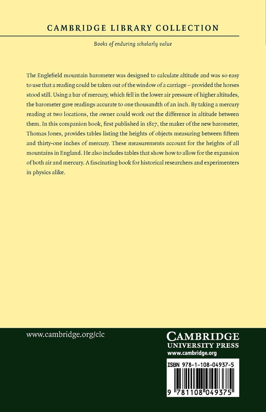 Rückseitencover A Companion to the Mountain Barometer