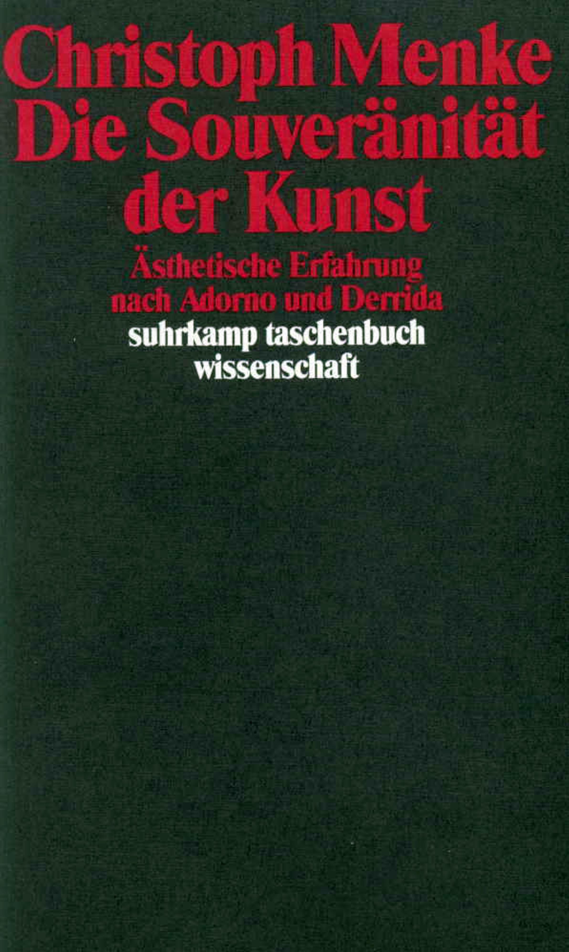 Vorderes Coverbild Die Souveränität der Kunst
