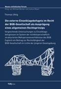 Vorderes Coverbild Die externe Einzelklagebefugnis im Recht der BGB-Gesellschaft als Ausprägung eines allgemeinen Rechtsprinzips